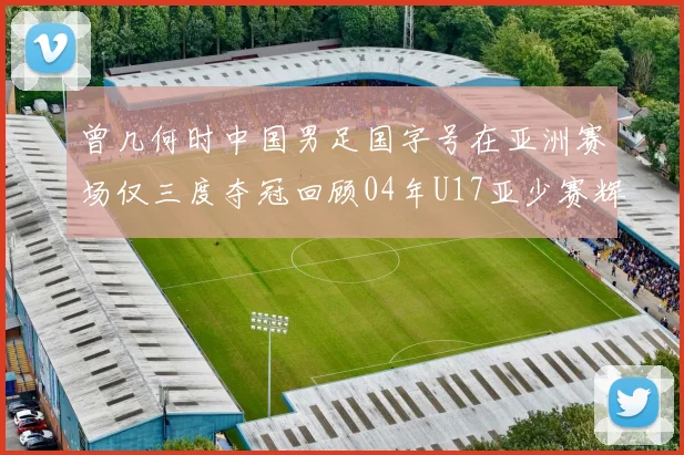 曾几何时中国男足国字号在亚洲赛场仅三度夺冠回顾04年U17亚少赛辉煌时刻